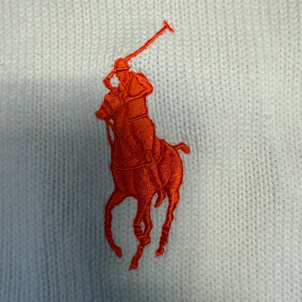 Ralph Lauren US Open Zip Knit Cardigan Sweater Preppy Tennis Tenniscore Size XL - Picture 7 of 10